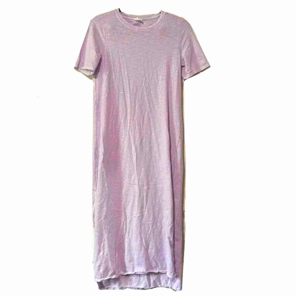 Brand New by Anthropologie Daily Practice Light Purple Maxi Tee Shirt Dress - Picture 5 of 12